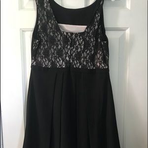 Black and pink midi party dress ❤️